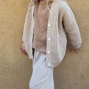Summer and Storm knit kids cardigan size L